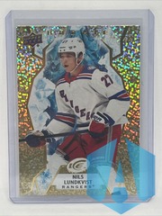 2021-22 UD Ice Gold Parallel Rookie #149 Nils Lundkvist New York Rangers